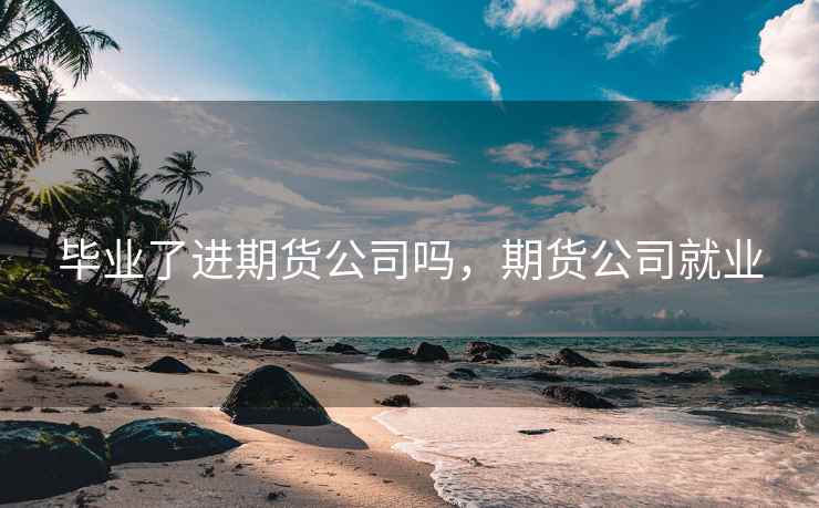 毕业了进期货公司吗，期货公司就业