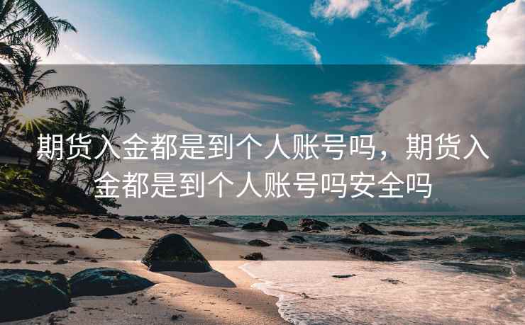 期货入金都是到个人账号吗，期货入金都是到个人账号吗安全吗