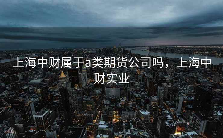 上海中财属于a类期货公司吗，上海中财实业